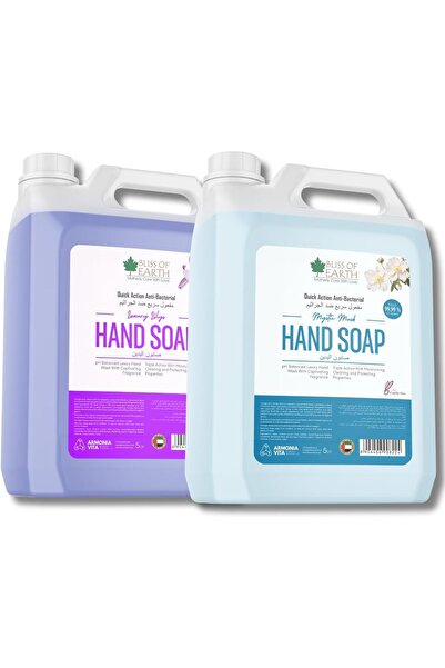 bliss of earth عبوة إعادة تعبئة سائل غسيل اليدين، مزيج منعش من المسك الصوفي و...