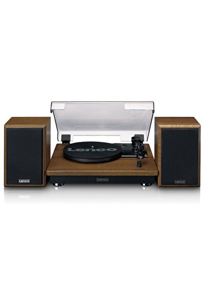 Lenco Pick-up LS-100WD, Built-in Speakers 2x10W RMS, Bluetooth, AUX, 3 Speeds, Belt Drive, Wood Fini