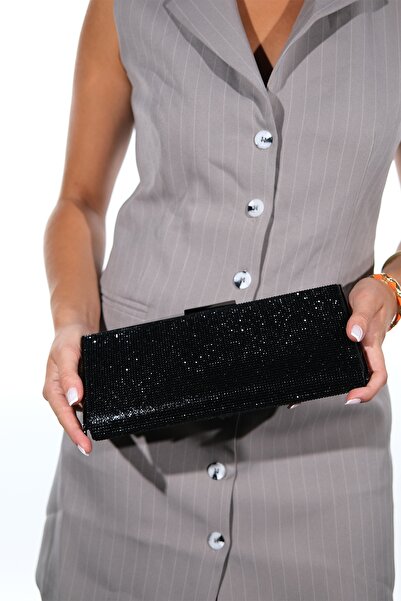 LuviShoes حقيبة سهرة نسائية صغيرة باللون الأسود من SOHO