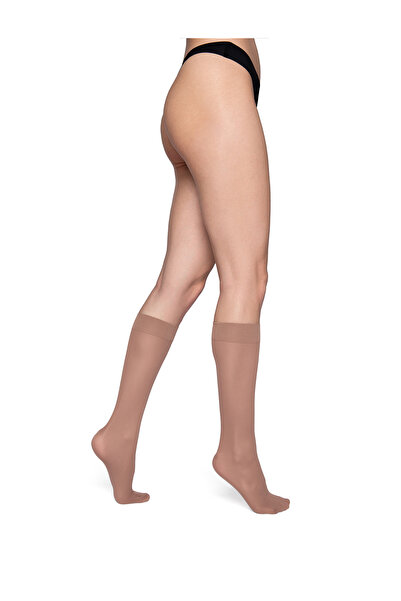 PETRA-ELISA Θεραπευτικές Κάλτσες Διαβαθμισμένης Συμπίεσης 3/4, 40 DEN, One Size, Μπεζ, One Size