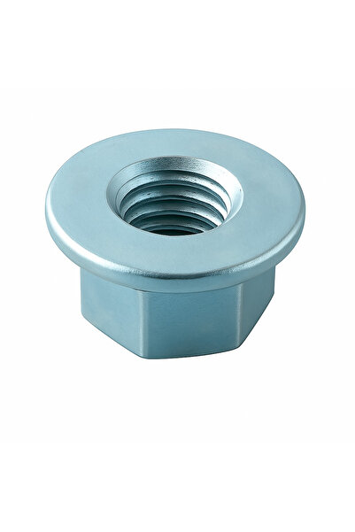 OEM Piulita cu flansa DIN 6923 fara seratii 8. M4 otel zincat - cutie 1000 buc