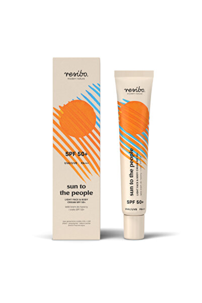 RESIBO - Sun to the People, 50 ml - cremă ușoară pentru față și corp SPF 50+