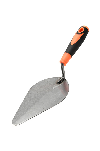 Lawazim مجرفة دائرية مقاس 8 بوصات - أداة بناء شديدة التحمل بمقبض مريح للأسمنت والبناء بالطوب