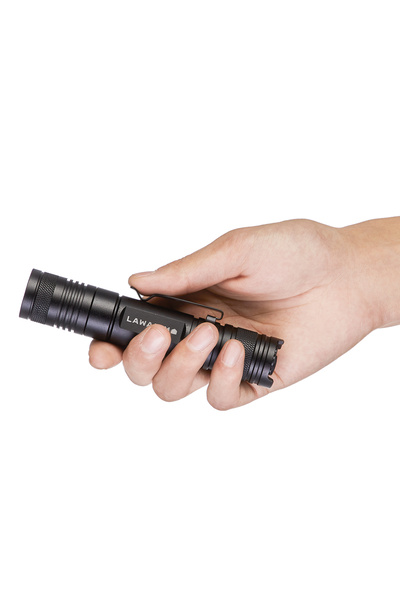 Lawazim Tactical Flashlight - USB Rechargeable LED Torch with 2200mAh Battery and Carry Case
