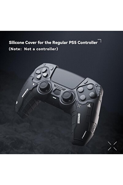 GeekShare G.S.TAC Tactical PS5 Controller Skin Set, Anti-Slip Silicone Protective Cover Skin Case for PS5 Wire