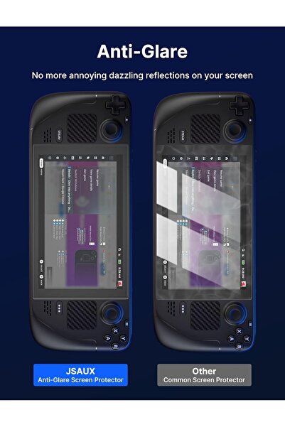 jsaux 2-Pack Steam Deck Screen Protector, Anti Glare Protector