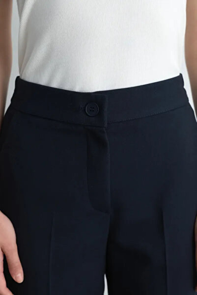 Gusto Palazzo Kumaş Pantolon - Lacivert