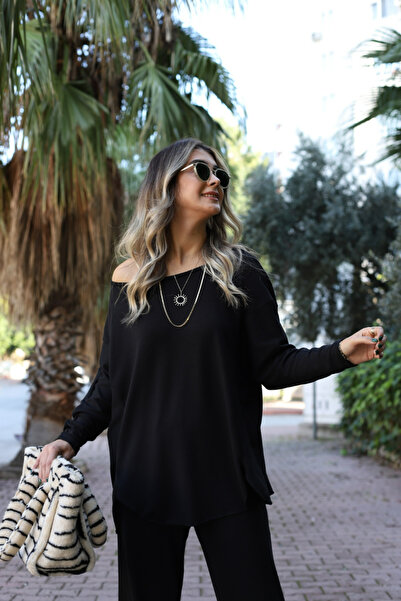 bytugcekaya Μαύρο πλεκτό σετ