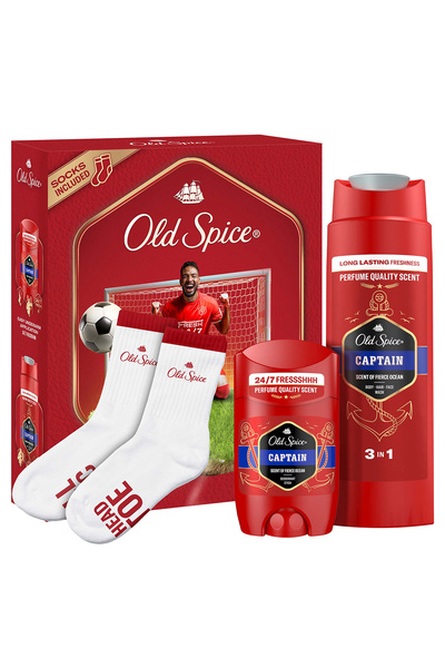 Old Spice Footballer Giftset (Captain Deo Stick 50 ml, DuşJeli 250 ml ve Çorap)