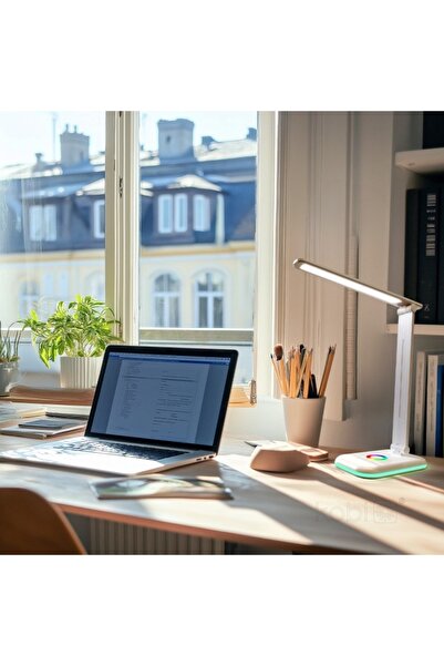 Kobi LED desk lamp NOBLITE RGB, 7W, warm/neutral/cold light, dimmable, white,