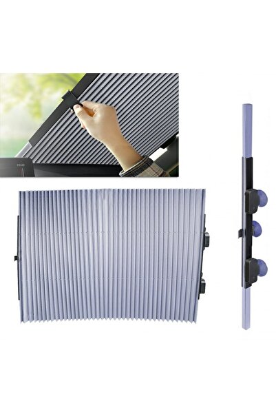 OEM Αναδιπλούμενο Αντηλιακό Σκίαστρο Αυτοκινήτου, Στερέωση με Βεντούζες, Αλου...