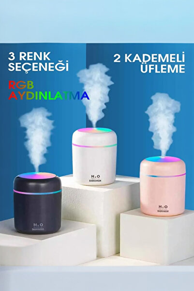 Evsun Home Collection 300 ml Ulrasonik Ledli Hava Nemlendirici Buhar Makinesi Ve Aroma Difüzörü