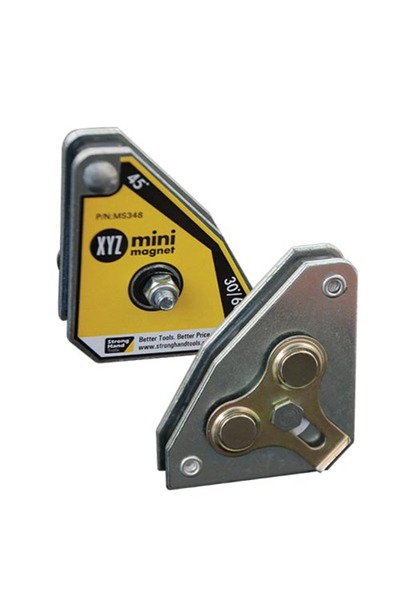 Strong Hand Tools Set de 2 x Clemă magnetică Mini XYZ, multi-unghi, fixare pe...