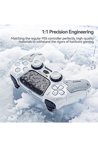GeekShare G.S.TAC Tactical PS5 Controller Skin Set, Anti-Slip Silicone Protective Cover Skin Case for PS5 Wire