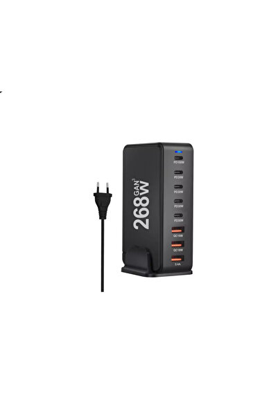 OEM USB Type C Hub 268W with 8 PD Fast Charge 3.0 ports