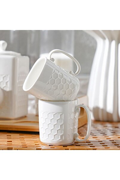 Danube Home طقم شاي أنيق من 8 قطع من "برينسيس" - أكواب وصحون وأبريق شاي من البورسلين للهدايا والاستخدام المنزلي