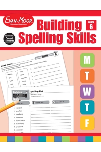 Evan-Moor Educational Publishers Building Spelling Skills, Grade 6