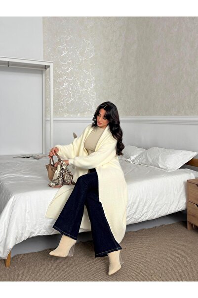 Serica Moda Μακριά ζακέτα με βανίλια