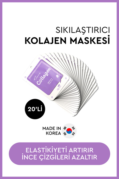 Mjcare On Collagen Mask - Kolajen Özlü Yüz Maskesi 20'li