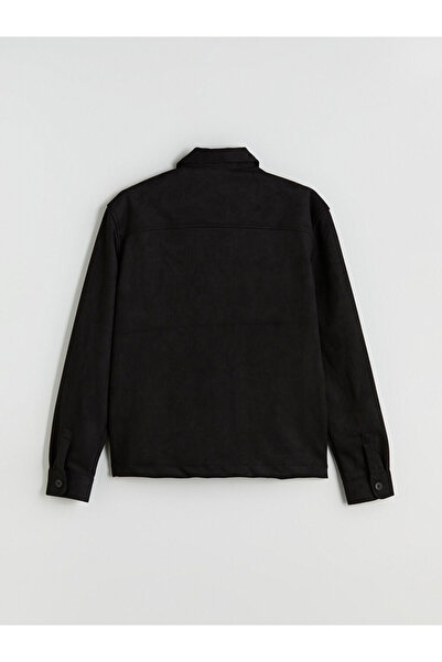 LC Waikiki Regular Fit Uzun Kollu Süet Erkek Gömlek Ceket