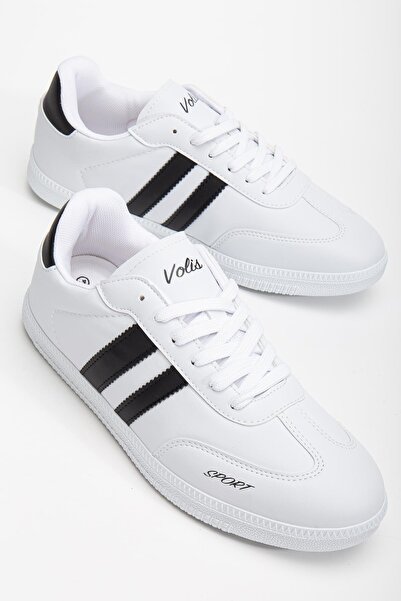 Dilimler Ayakkabı Чоловічі спортивні кросівки білого кольору, модель Samba, з тонкою підошвою та шнурівкою