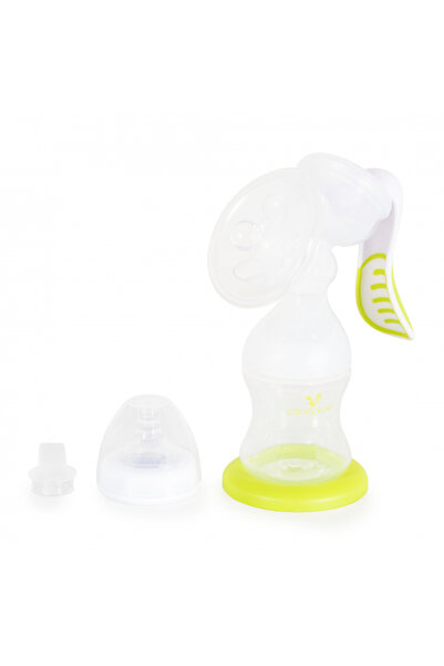 Cangaroo Pompa de San manuala Snowdrop fara BPA,Valva si cupa din silicon,Biberon 130ml inclus,Maner