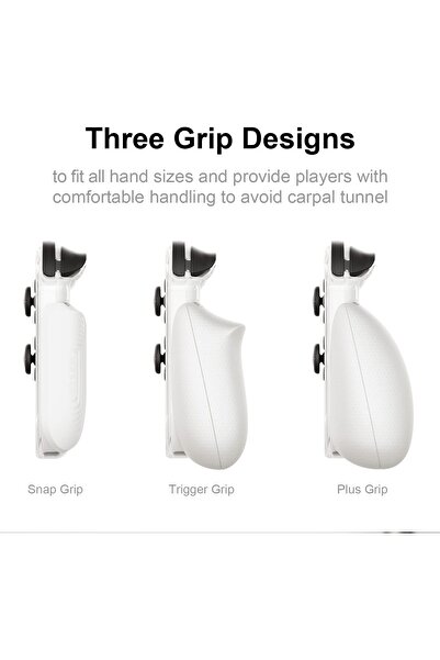 Skull & Co. GripCase OLED - Dockable Transparent Protective Case for Nintendo Switch OLED (White)