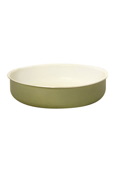 Raki TANGO round tray 28xh5cm with green ceramic coating