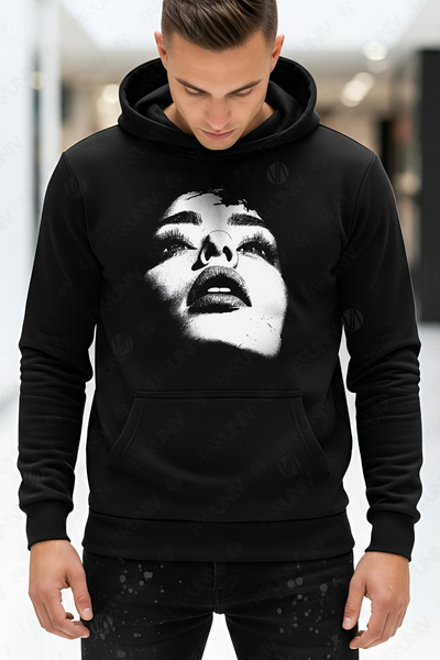 PARUNIV Hanorac barbati LOOK UP 2 YOU, Regular Fit, Bumbac Premium, Stil Casual