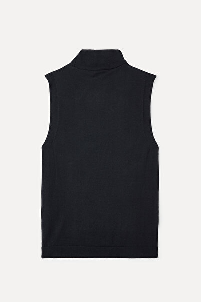 Mudo Fisherman Neck Crop Sleeveless Knitwear