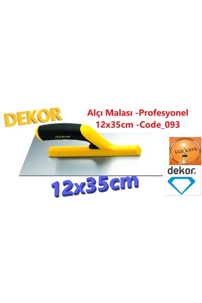 ece life Alçı Malası -Profesyonel -Usta Alçı Malası -12x35cm -Code_093