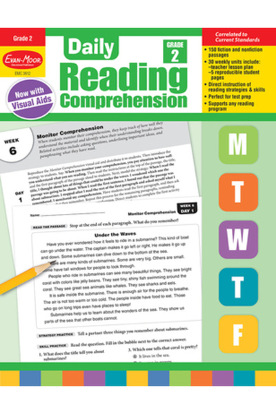 Evan-Moor Educ Publ Daily Reading Comprehension, Grade 2