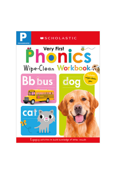 Cartwheel Books Wipe Clean Workbook: Pre-K My Very First Phonics (Scholastic ...