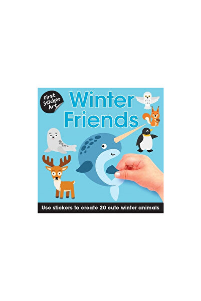 Bes Pub First Sticker Art: Winter Fun Animals: Use Stickers to Create 20 Cute Winter Animals