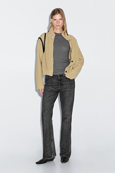 Massimo Dutti Yüksek bel bootcut jean