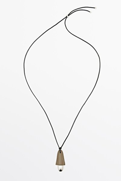 Massimo Dutti Deri kolye