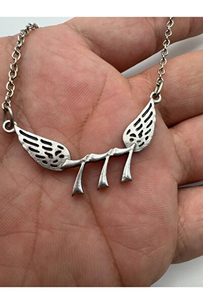 Herşey Nota 777 Angel Number Unisex Necklace – Spiritual and Meaningful Design with 60 cm Chain