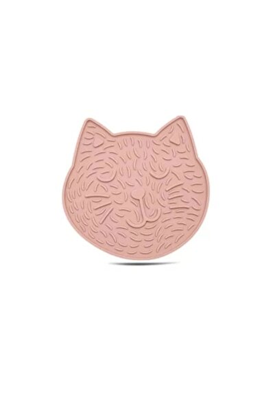 OEM Slow Feeding Mat for Pets in Cat Shape, Pink