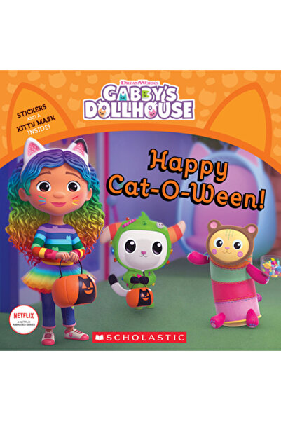 Scholastic Happy Cat-O-Ween! (Gabby's Dollhouse Storybook) (Media Tie-In)