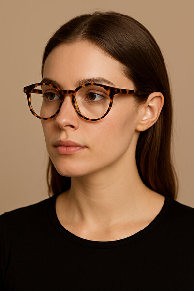 Eyesofia Petts Unisex Leopard Frame Blue Block Blue Light Filter Glasses