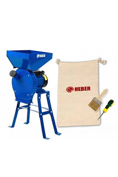 Heber Σετ moara electrica Heber® κινητήρα 3,5 kw (100% χαλκού), cu suport din metal pentru cereale si stiulet