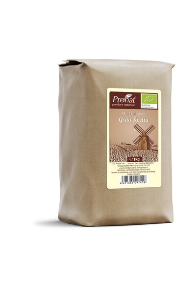 Pronat Paper Faina integrala de grau spelta bio, 1kg Pronat