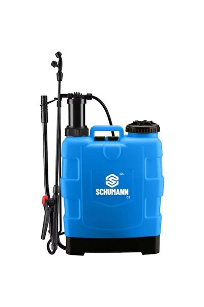 Schumann Pulverizator manual cu presiune, Schumann®, 12 litri, duze incluse, albastru