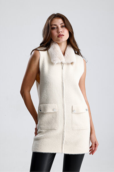 AYMİSS Yakası Kürklü Yelek