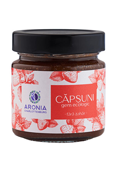 Aronia Charlottenburg Dulceață de căpșuni 100% organică, fără zahăr, 200g