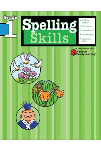 Flash Kids Spelling Skills: Grade 1 (Flash Kids Harcourt Family Learning)