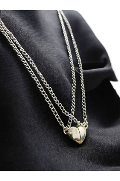 Herşey Nota Magnetic Heart Unisex Necklace – Stylish and Meaningful Design