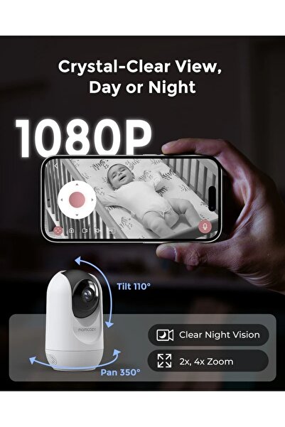 Momcozy Baby monitor audio video 5 Inch – 5-Inch Dual-mode Smart BM04