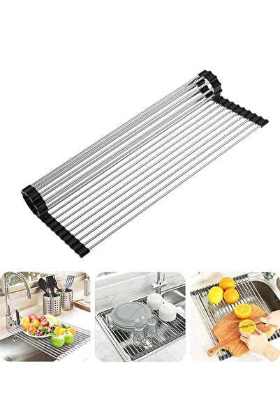 COOYA Dish Drying Rack, Foldable Sink Rack Stainless Steel Dryer Holder for Kitchenware Tableware
