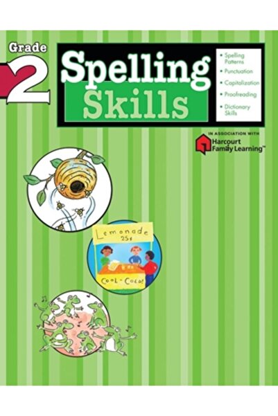 Flash Kids Spelling Skills: Grade 2 (Flash Kids Harcourt Family Learning)